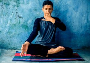 Practicing pranayama